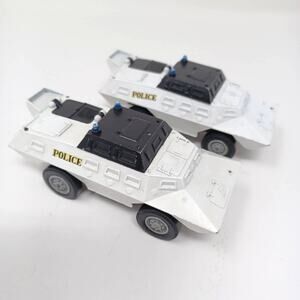 Lot 2 1970'S Solido 224 France Commando XM 706 USA White Police Armored Vehicle